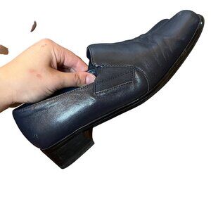 Trotters Ash Black Loafer Size 6.5 Womens Square Toe